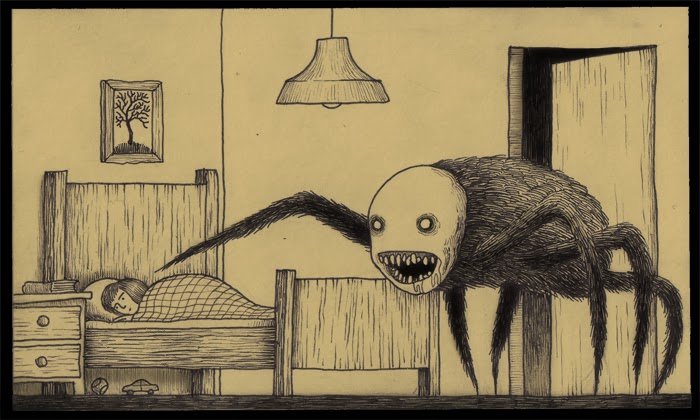 creepy monster drawings