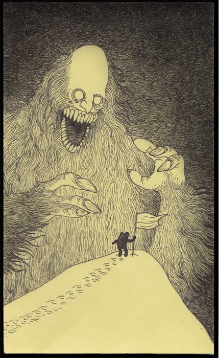 creepy monsters drawings - D