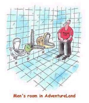 Frequent urination - Men's room in AdventureLand