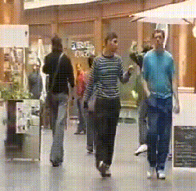 gifs - man running away gets knocked out by a stranger deal with it