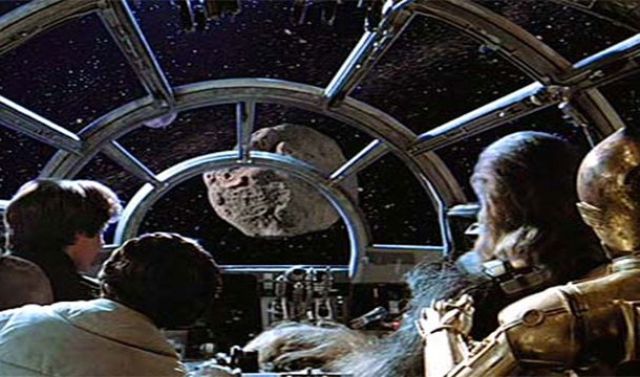 Of the asteroids in Empire Strikes Back, one is a shoe and another is actually a potato.