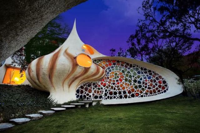 The Nautilus House in Mexico City, Mexico