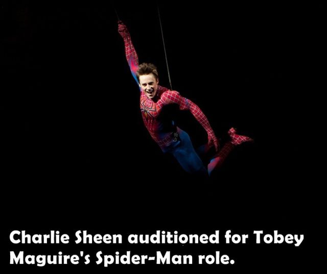 Charlie Sheen auditioned for Tobey Maguires Spider-Man role