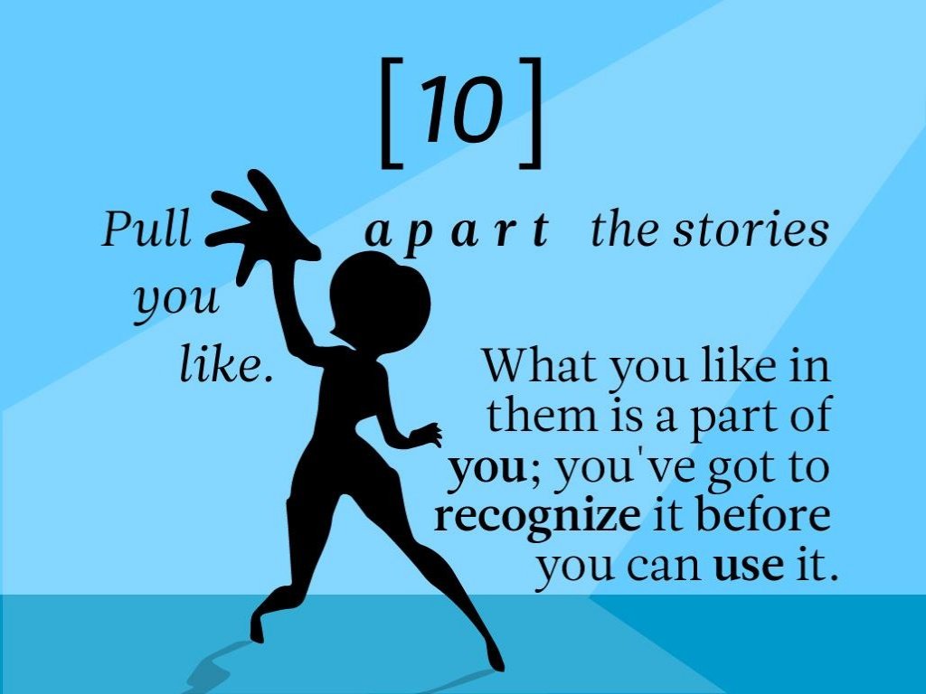 human behavior - 10 a part the stories Pull you . What you in them is a part of you; you've got to recognize it before you can use it.