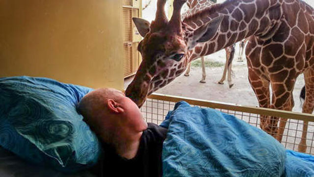 Zoo volunteer with terminal cancer gets to say goodbye to the animals