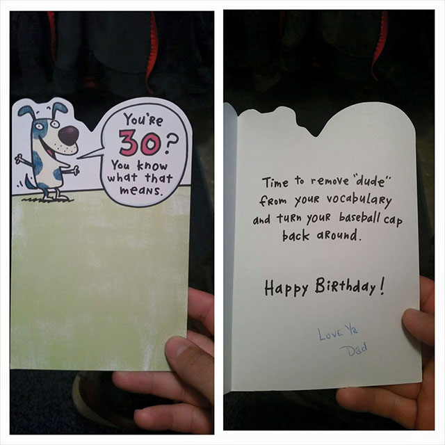 Man receives birthday card from father, who passed away 16 years ago