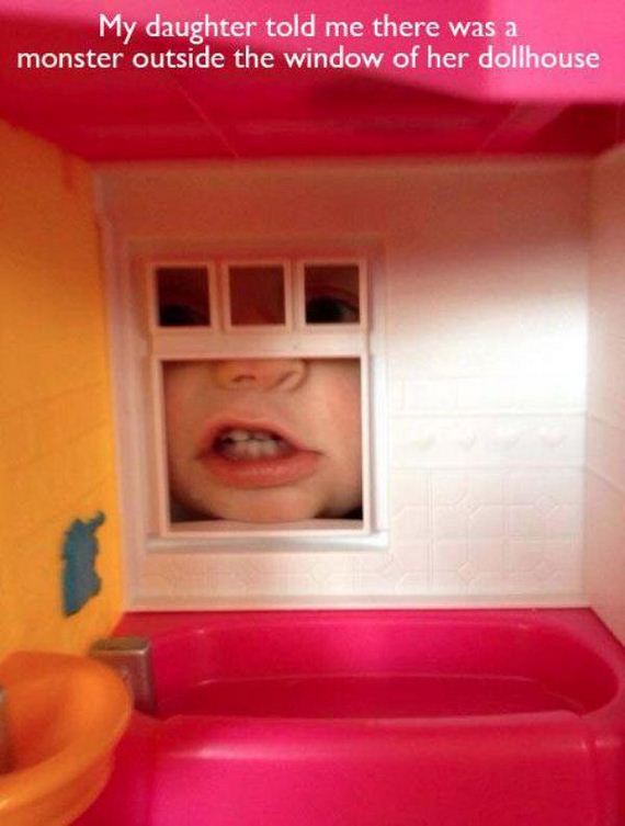 Child - My daughter told me there was a monster outside the window of her dollhouse