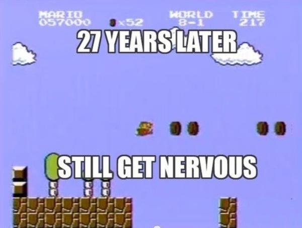gaming meme super mario bros - Bio Ox52 World 27 Years Later, Still Get Nervous