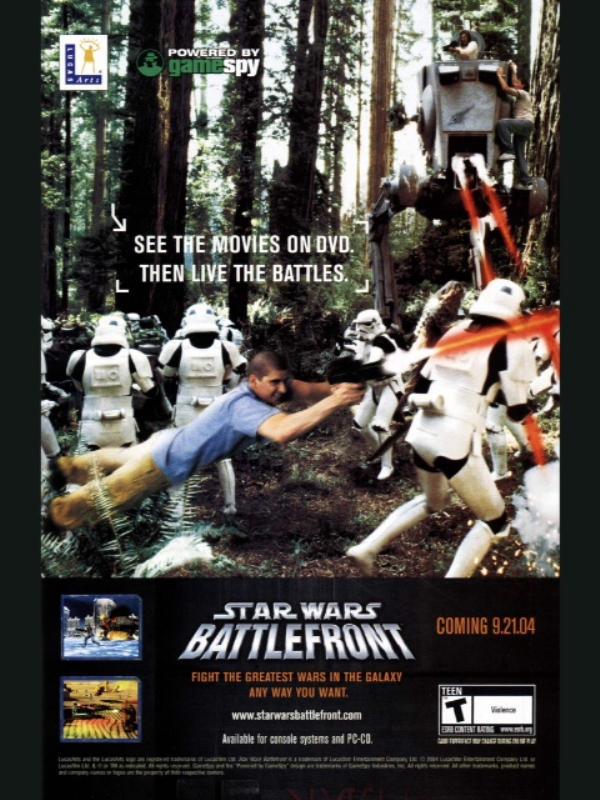 gaming meme poster - Powered By game spy See The Movies On Dvd. Then Live The Battles. Star Wars Coming 9.2104 Battlefront Teen Fight The Greatest Wars In The Galaxy Any Way You Want Available for console systems and PcC. Desse