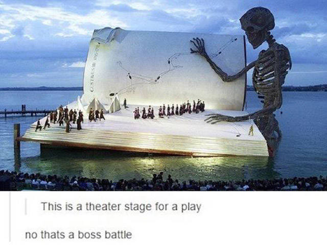 bregenz festival - Custavs This is a theater stage for a play no thats a boss battle