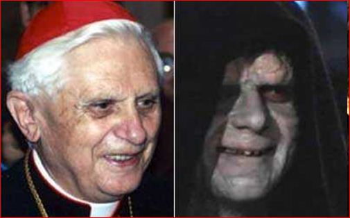 Pope Benedict XVI / Darth Sidious  