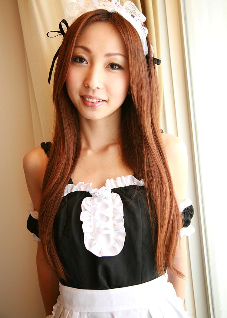 Kasumi Kamijo in a Maid Costume