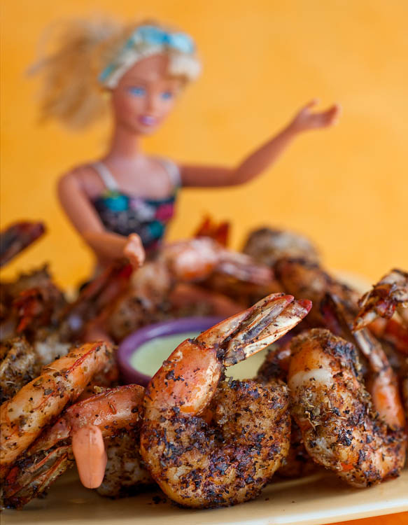 barbie on the grill