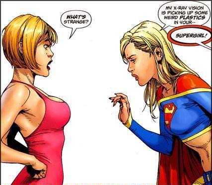 x ray vision - What'S Strange? My XRay Vision Is Picking Up Some Weird Plastics In Your Supergirl!