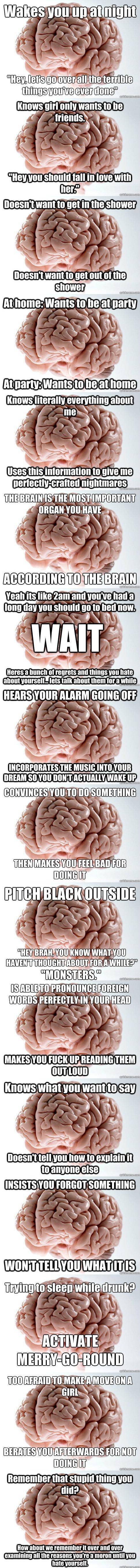 Face it, your brain hates you.