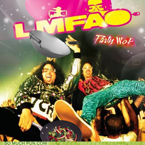 party rock lmfao album cover - Party Wok So Much Pun.Com