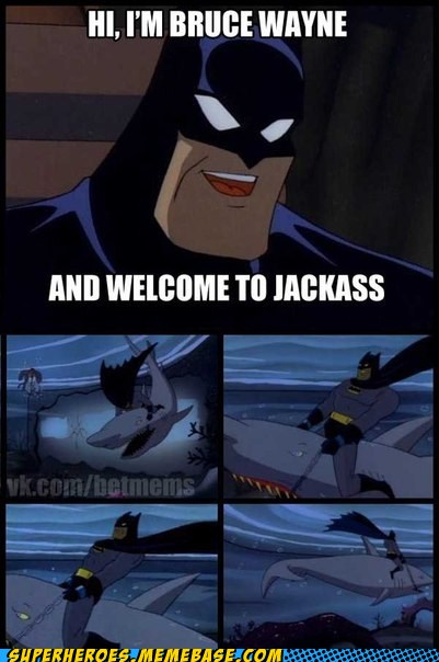 hi welcome to jackass - Hi, I'M Bruce Wayne And Welcome To Jackass vk.combetmems Shperheroes Memebase.Com
