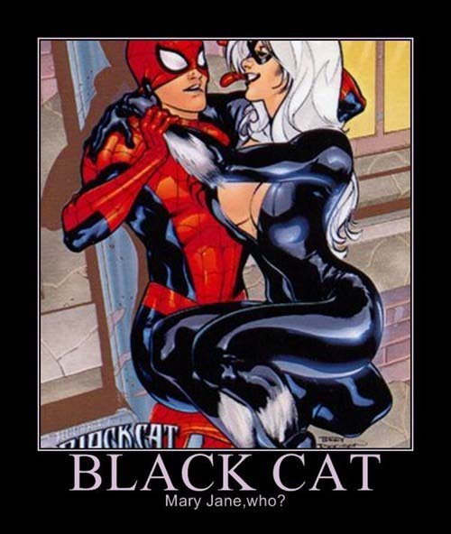 black cat spiderman - RandCKCATO Black Cat Mary Jane, who?