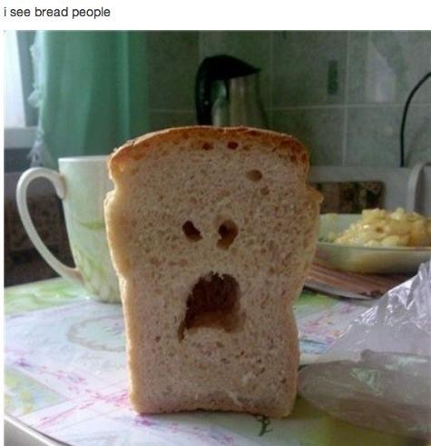 pun bread is evil - i see bread people