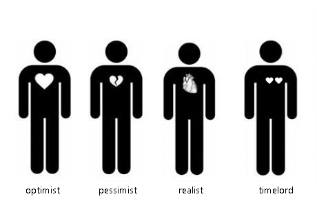 lovatic heart - optimist pessimist realist timelord