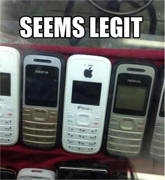 off brand iphone - Seems Legit Nokia Nokia iPhone