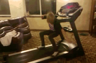 treadmill fail gif