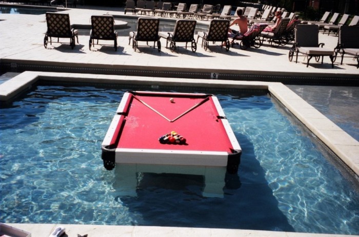Waterproof pool table