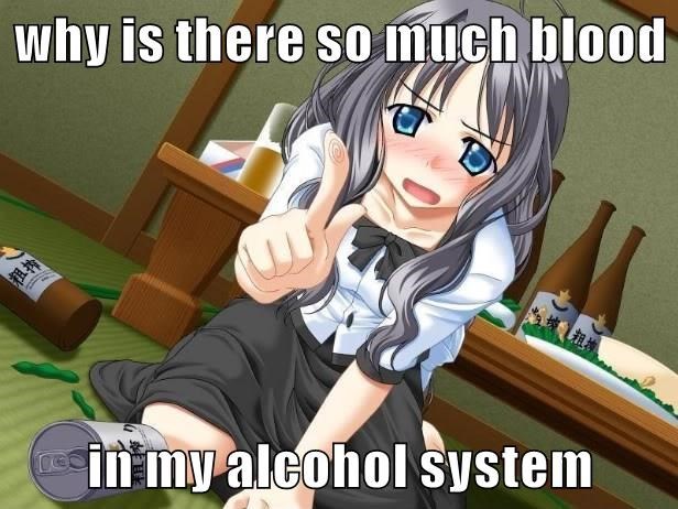 anime booze - why is there so much blood in my alcohol system