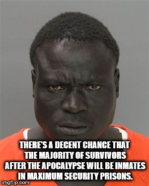 There'S A Decent Chance That The Majority Of Survivors After The Apocalypse Will Be Inmates In Maximum Security Prisons. imgflip.com