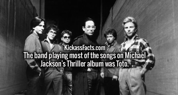 wtf facts - steve lukather - KickassFacts.com The band playing most of the songs on Michael Jackson's Thriller album was Toto.
