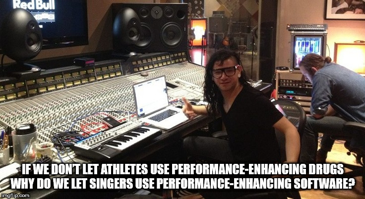 skrillex studio setup - Red Bull Siewe Dont Let Athletes Use PerformanceEnhancing Drugs Why Do We Let Singers Use PerformanceEnhancing Software imgflip.com