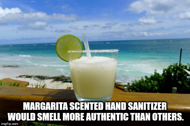 beach memes - Margarita Scented Hand Sanitizer Would Smell More Authentic Than Others. imgflip.com