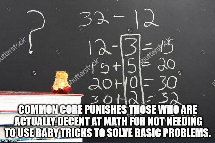 lobster guy - 3212 123105 cere! verstopt 55 20 2010 30 3 otak Common Core Punishes Those Who Are Actually Decent At Math For Not Needing To Use Baby Tricks To Solve Basic Problems. imgflip.com