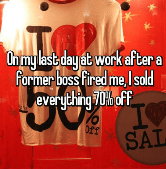 People confess the rules they broke on their last day of work