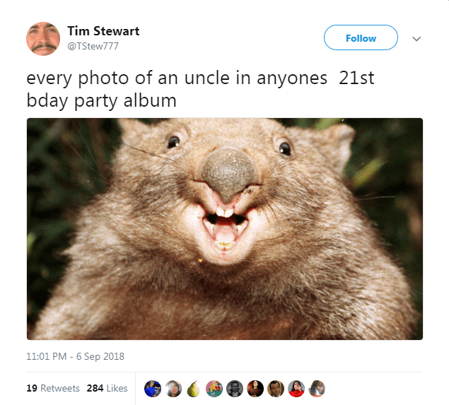 wombat poop - Tim Stewart every photo of an uncle in anyones 21st bday party album 19 284 19 284 3002902