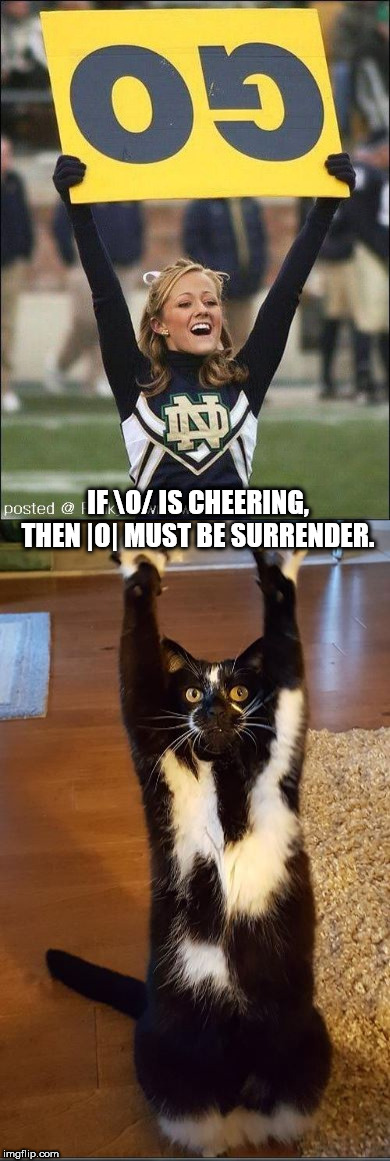 notre dame jokes - Lop Sini posted @ If \O. Is Cheering. Then O Must Be Surrender. imgflip.com