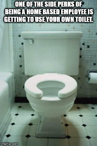 shower thought about how being a home based employee lets you use your own toilet