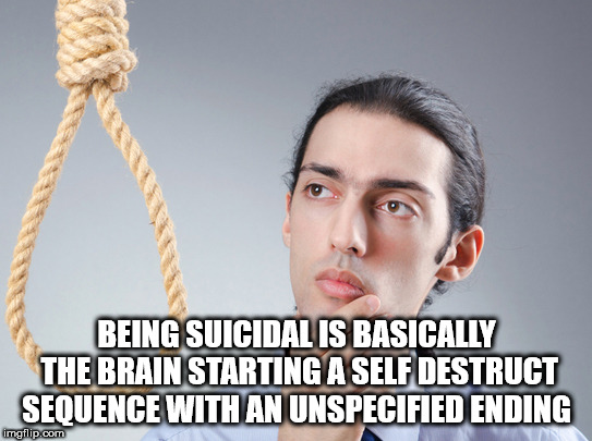 shower thought about being suicidal