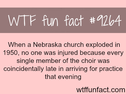 stadium australia - Wtf fun fact When a Nebraska church exploded in 1950, no one was injured because every single member of the choir was coincidentally late in arriving for practice that evening wtffunfact.com