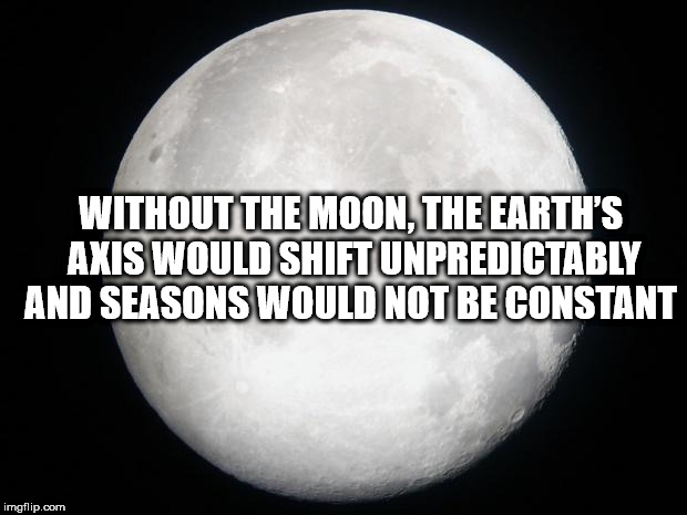 lowes - Without The Moon, The Earth'S Axis Would Shift Unpredictably And Seasons Would Not Be Constant imgflip.com