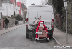 memes - funny santa delivery gif - Ohmagir.Com