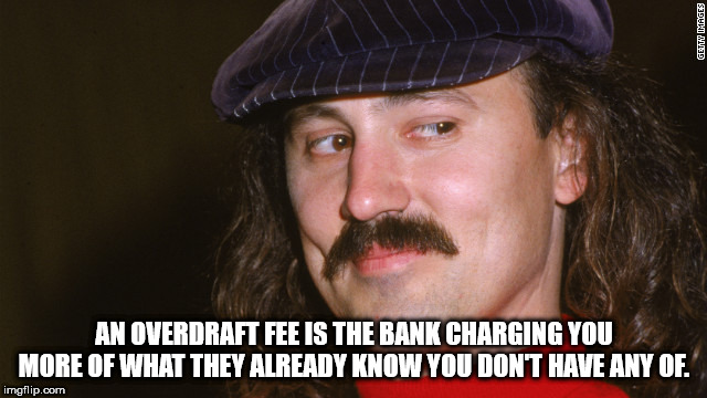 beard - Shine An Overdraft Fee Is The Bank Charging You More Of What They Already Know You Don'T Have Any Of. imgflip.com