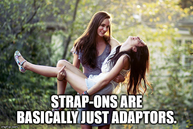 photograph - StrapOns Are Basically Just Adaptors. imgflip.com