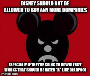 emma watson troll face - Disney Should Not Be Allowed To Buy Any More Companies Especially If They'Re Going To Bowdlerite Works That Should Be Rated Ruke Deadpool imgflip.com