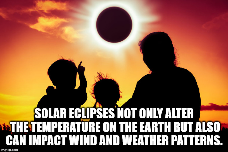 friendship - Solar Eclipses Not Only Alter The Temperature On The Earth But Also Can Impact Wind And Weather Patterns. imgflip.com