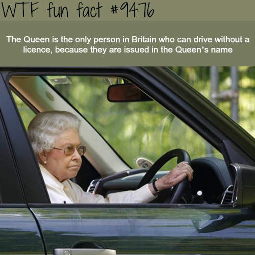 queen elizabeth driving range rover - Wtf fun fact The Queen is the only person in Britain who can drive without a licence, because they are issued in the Queen's name