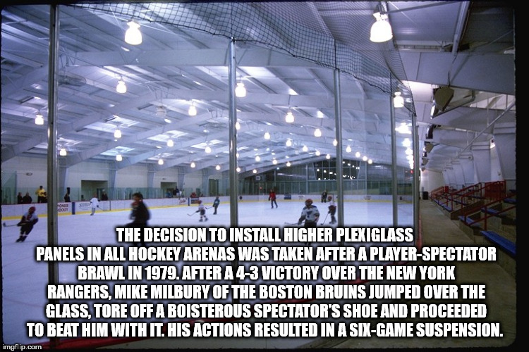 ice zone st louis - The Decision To Install Higher Plexiglass Panels In All Hockey Arenas Was Taken After A PlayerSpectator Brawi. In 1979. After A 43 Victory Over The New York Rangers, Mike Milbury Of The Boston Bruins Jumped Over The Glass, Tore Off A B