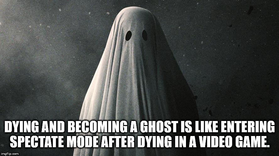 monochrome photography - Dying And Becoming A Ghost Is Entering Spectate Mode After Dying In A Video Game. imgflip.com