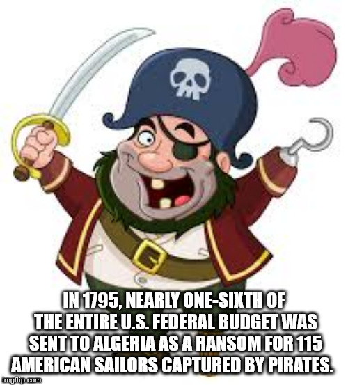 cartoon pirate png - In 1795, Nearly OneSixth Of The Entire U.S. Federal Budget Was Sent To Algeria As A Ransom For 115 American Sailors Captured By Pirates mollip.com
