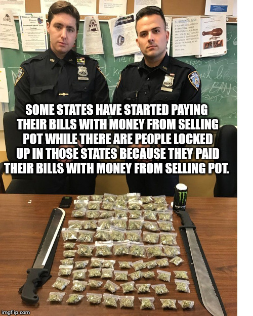 Shower thought about these niggas posted up like they caught el chapo - Fans Some States Have Started Paying Their Bills With Money From Selling Pot While There Are People Locked Up In Those States Because They Paid Their Bills With Money From Selling Pot